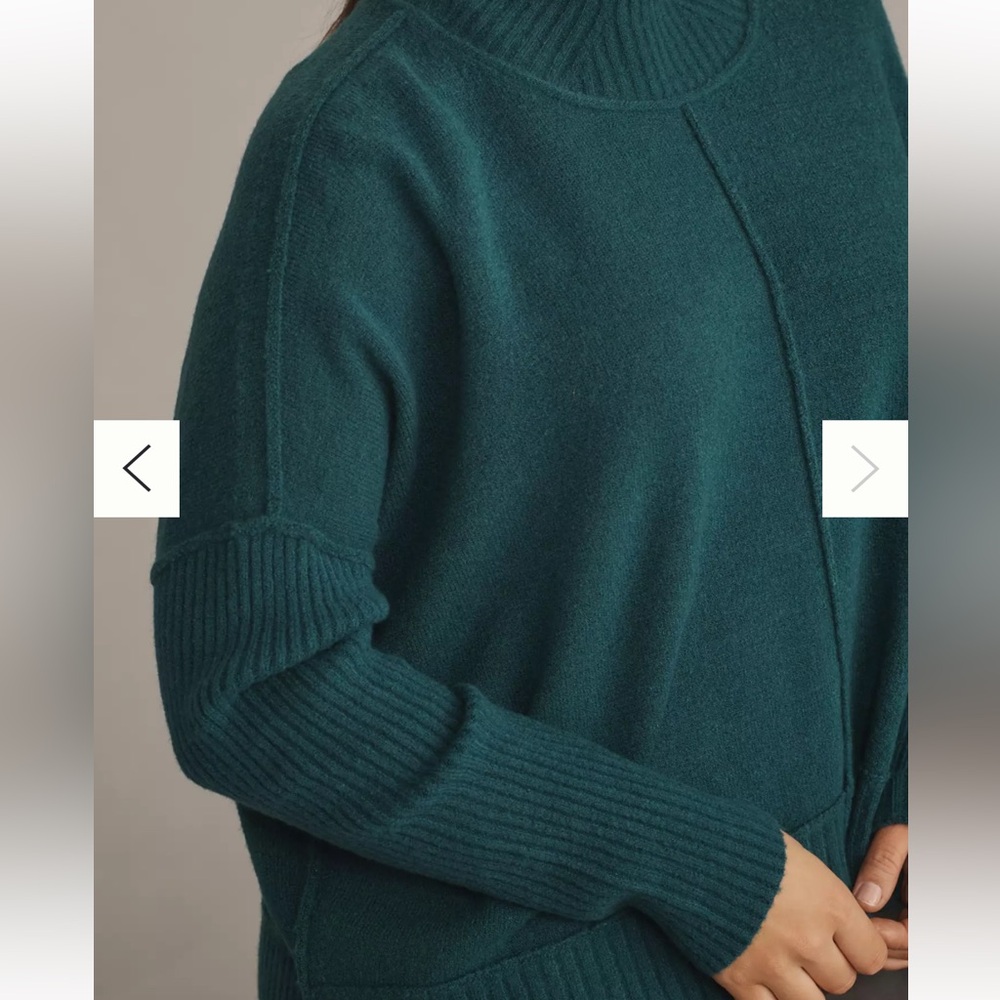 Anthropologie The Gretchen Cozy Mock Neck sweater by Maeve sz2X - Picture 3 of 4